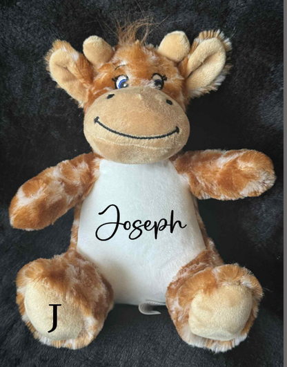 Personalised Soft Toy Plush Mumbles Print Me Teddy Bear, 💫 Printed Name