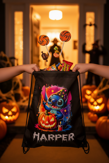 Halloween Drawstring Bag Trick Or Treat ( Characters 2 )