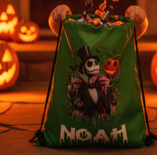 Halloween Drawstring Bag Trick Or Treat ( Characters )