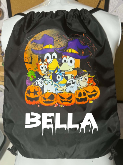 Halloween Drawstring Bag Trick Or Treat ( Characters 2 )