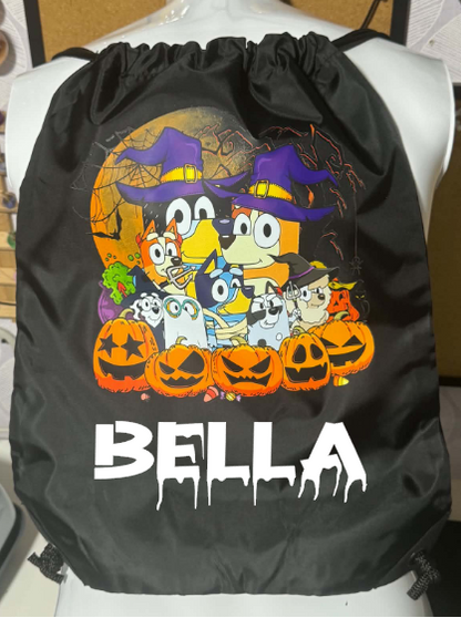 Halloween Drawstring Bag Trick Or Treat ( Characters 2 )