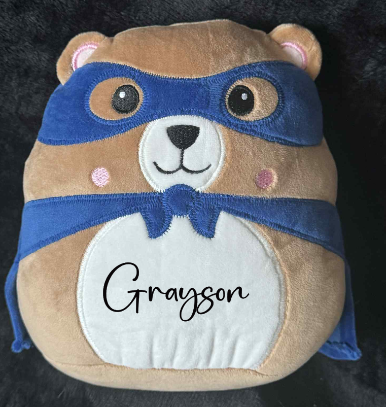 Personalised Soft Toy Plush Mumbles Print Me Teddy Bear, 💫 Printed Name