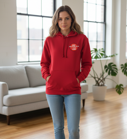 🫟 Design Your Own Red Hoodie Front / Front & Back Print 300 GSM