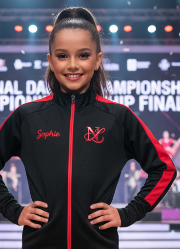 🏆**Next Level Official Merchandise**🏆 Full Zip Jacket Black & Red Logo / Name