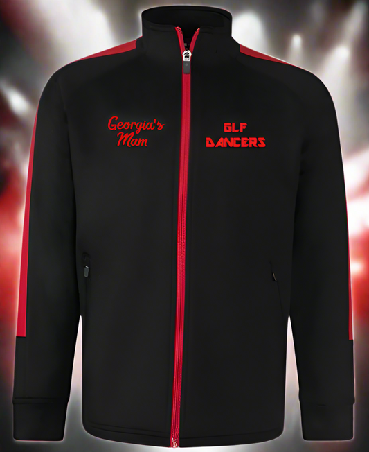 GLF Official Uniform Full Zip Jacket Black/Red Logo / Name