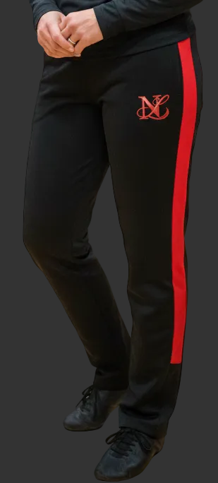 🏆**Next Level Official Merchandise**🏆 Tracksuit Bottoms Black, Black/Red Logo