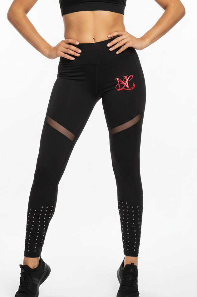 🏆**Next Level Official Merchandise**🏆 Panelled Leggings Black