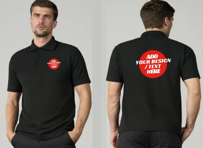 🫟 Design Your Own Polo T-Shirt Front / Front & Back Print 220 GSM