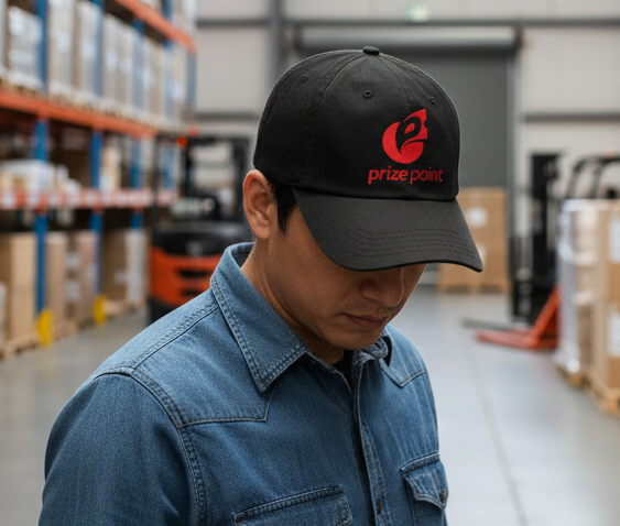 (Official Merchandise) Prize Point  Black Logo Cap