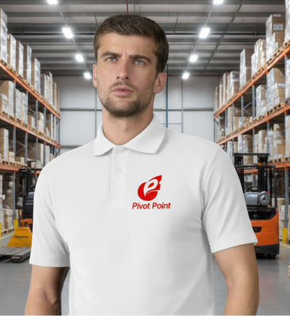 (Official Merchandise) Prize Point Polo T-Shirt White