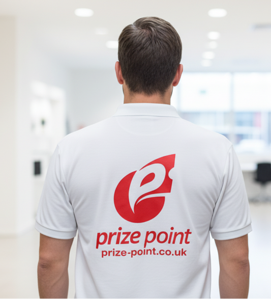 (Official Merchandise) Prize Point Polo T-Shirt White