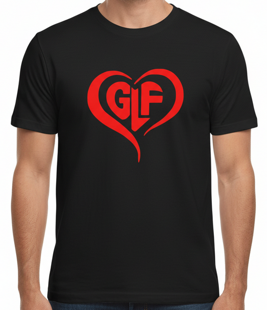 GLF Official Uniform T-Shirt Black Logo / Name 💗 Promo