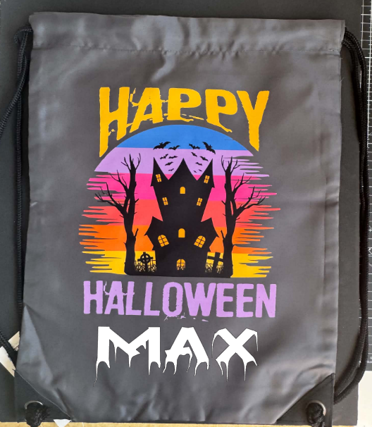 Halloween Drawstring Bag ( Creepy House )