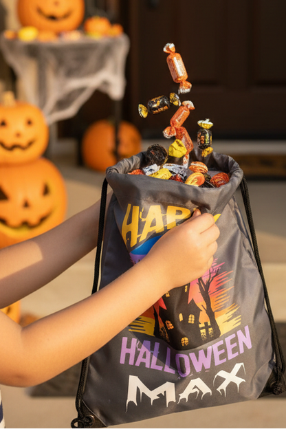 Halloween Drawstring Bag ( Creepy House )
