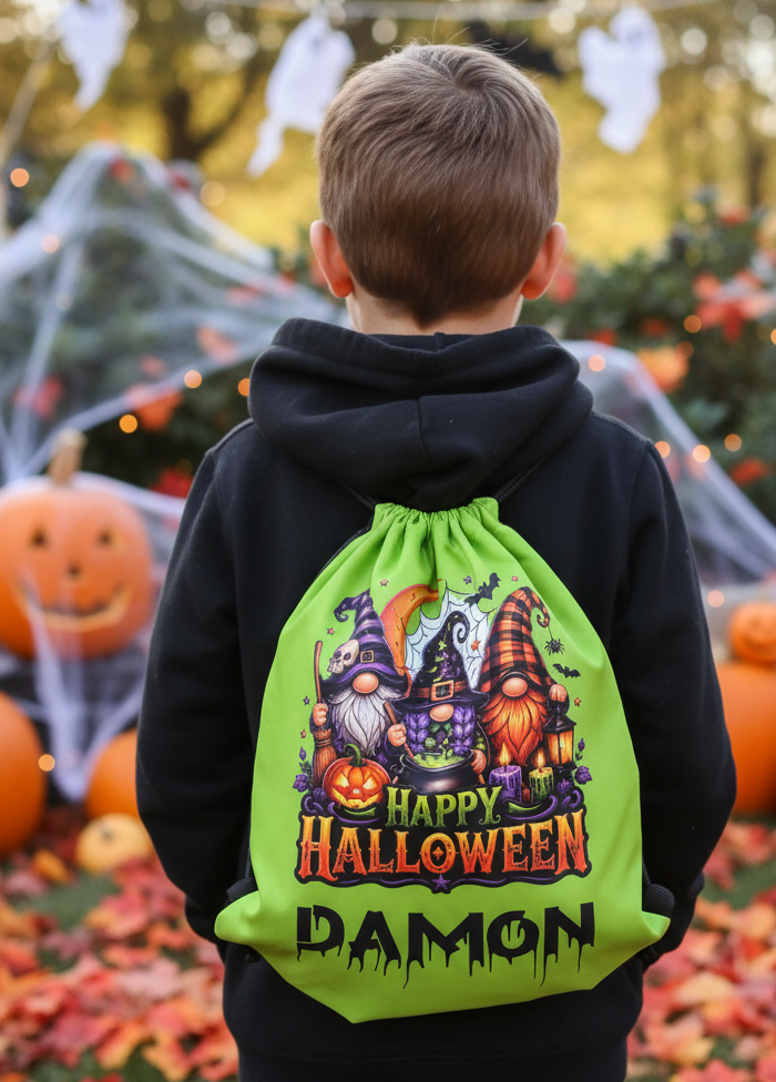 Halloween Drawstring Bag ( Halloween Gonks )