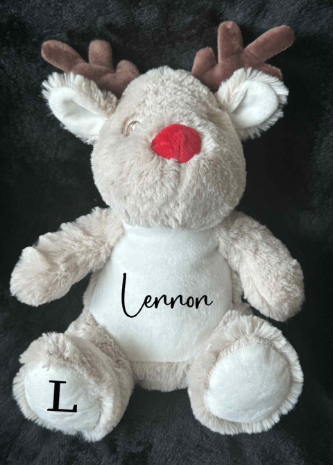 Personalised Soft Toy Plush Mumbles Print Me Teddy Bear, 💫 Printed Name