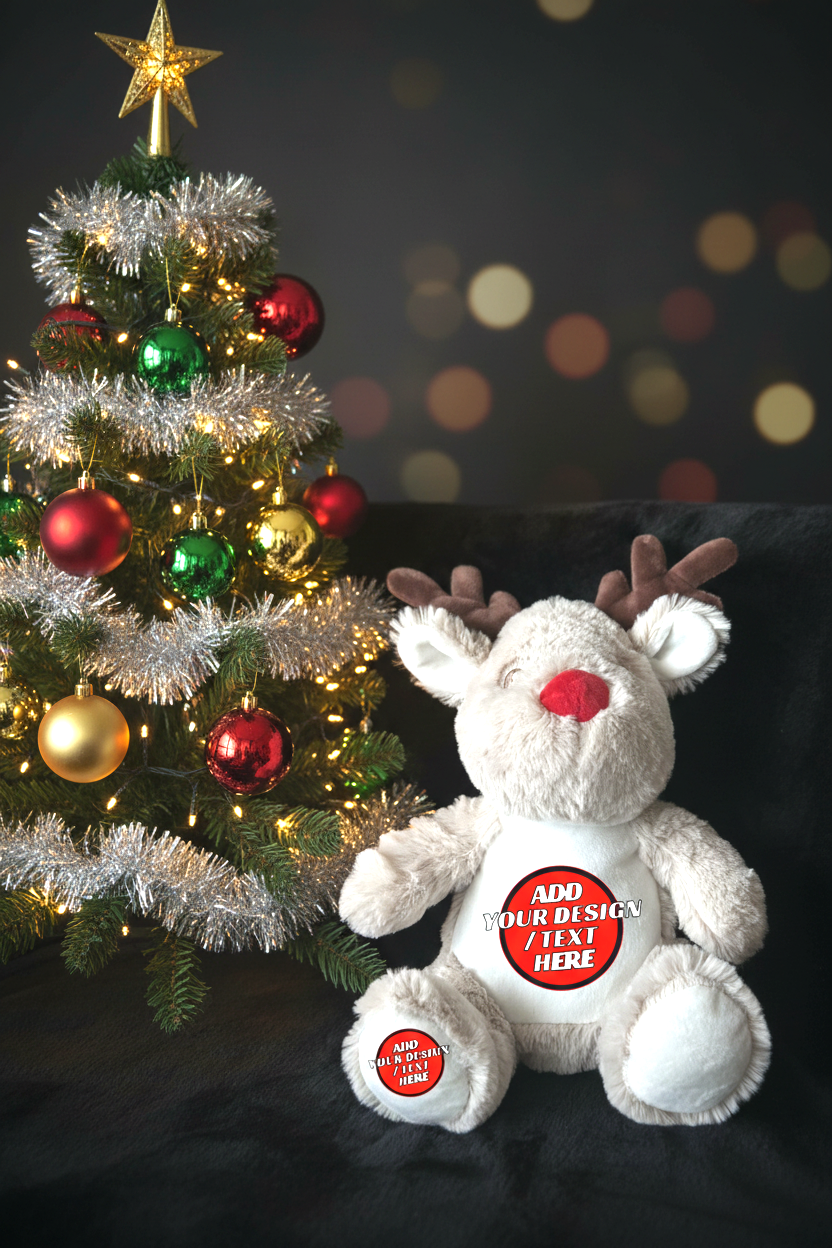 🫟 Design Your Own Teddies Soft Toy Plush Mumbles Teddy Bear, 🖼️ Reindeer