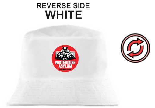 Official Whitehouse Asylum Tattoos Merchandise Reversible 🔀 Bucket Hat Front & Inside
