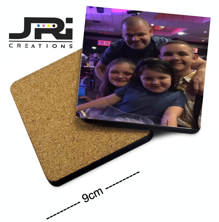 Printed Teacher Gift Round Coaster Apple
