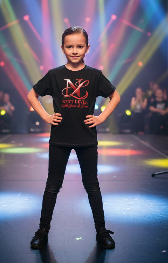 🏆**Next Level Official Merchandise**🏆 T-Shirt Black Logo / Name