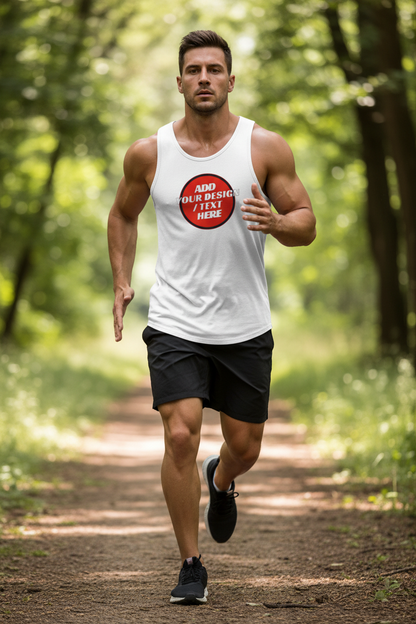 🫟 Design Your Own White Sport's Cool Vest Front / Front & Back Print 140 GSM