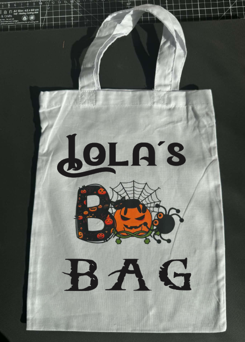 👻 A4 Halloween Boo! Bag ( 32cm Bag For Life ) Orange - White
