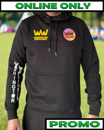 Washington Weekender Official Merchandise PROMO Black Hoodie